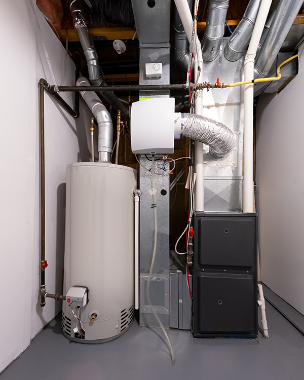 A home high efficiency furnace. Furnace Dual Stage Electronically Commutated Motors
